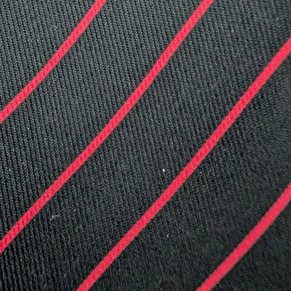 Vintage Hermès 100% Silk Men's Blue Tie With Red Stripes